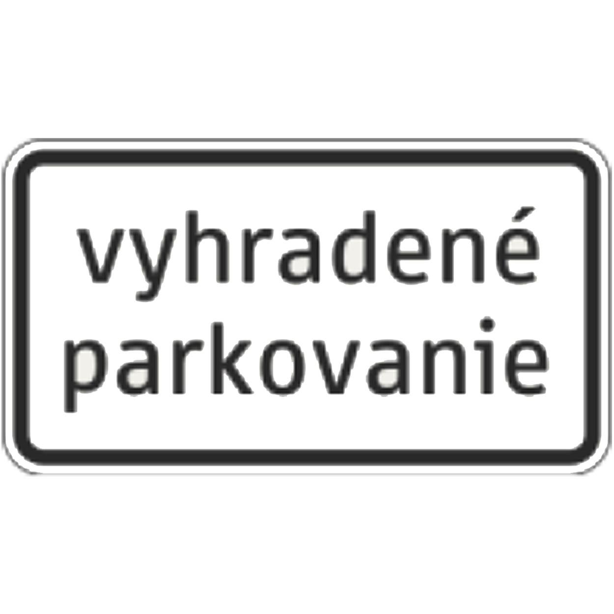 Vyhradené parkovanie